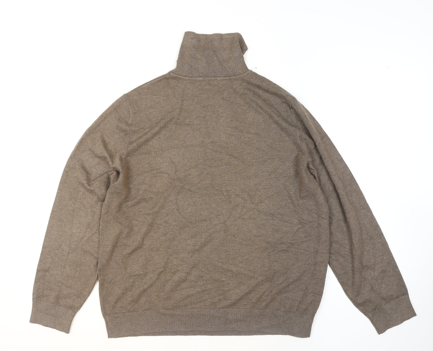 Peacocks Womens Brown Roll Neck Long Sleeve Jumper Size 24