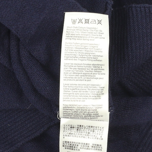Joules Women’s Blue Cotton Wool Boat Neck Jumper UK 8