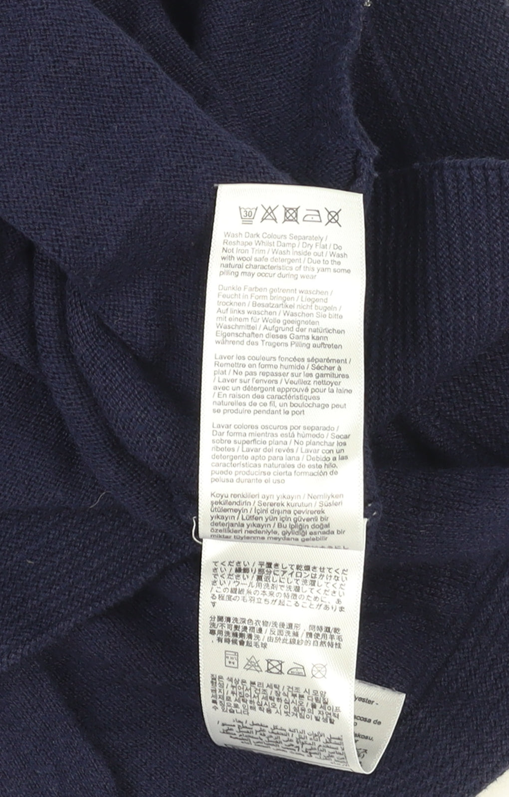 Joules Women’s Blue Cotton Wool Boat Neck Jumper UK 8