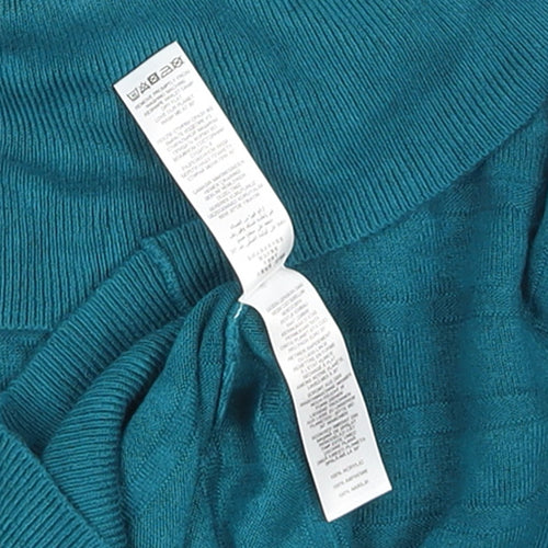 Debenhams Women’s Green Cowl Neck Long Sleeve Knit Jumper Size 10