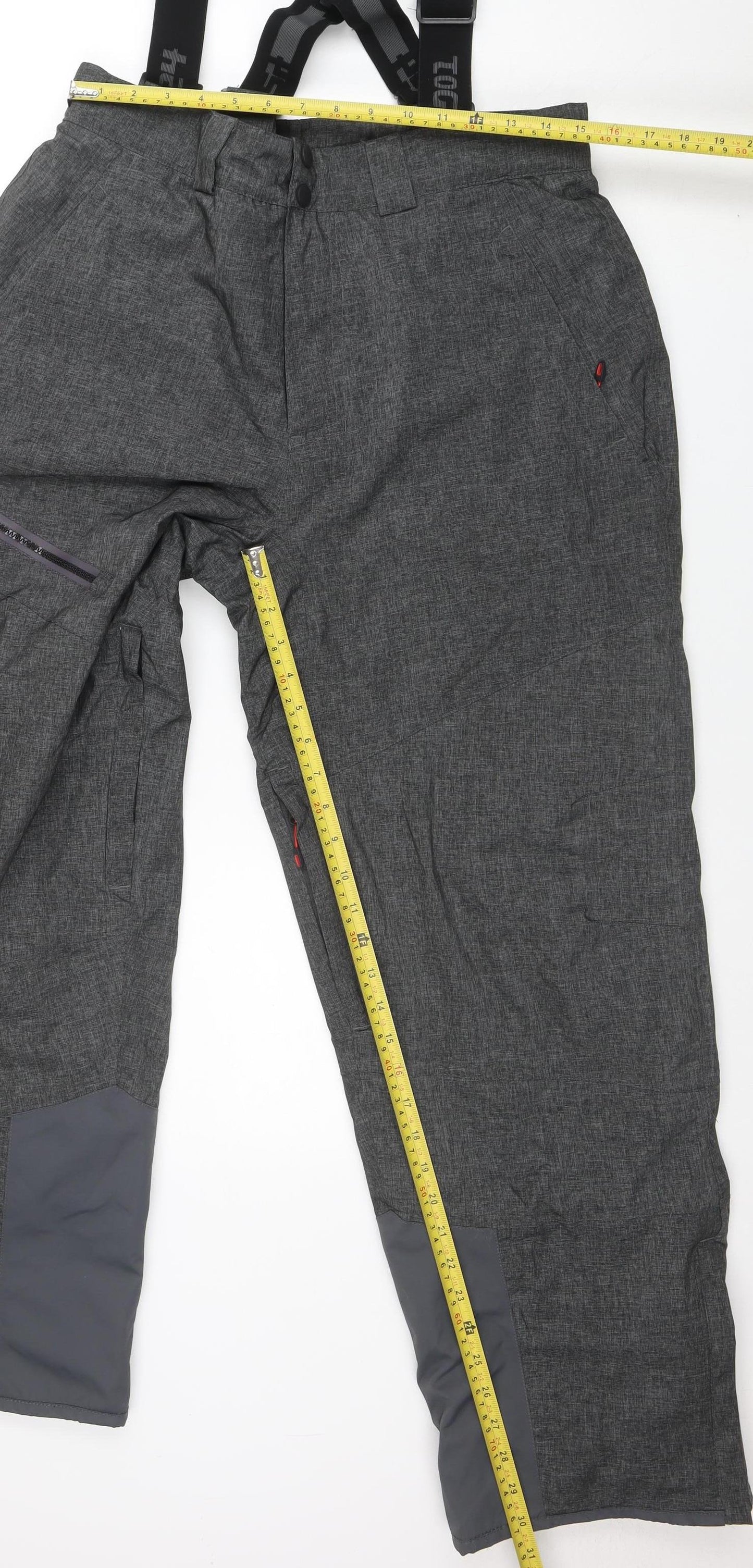 TOG24 Men Grey Waterproof Insulated Snow Pants M