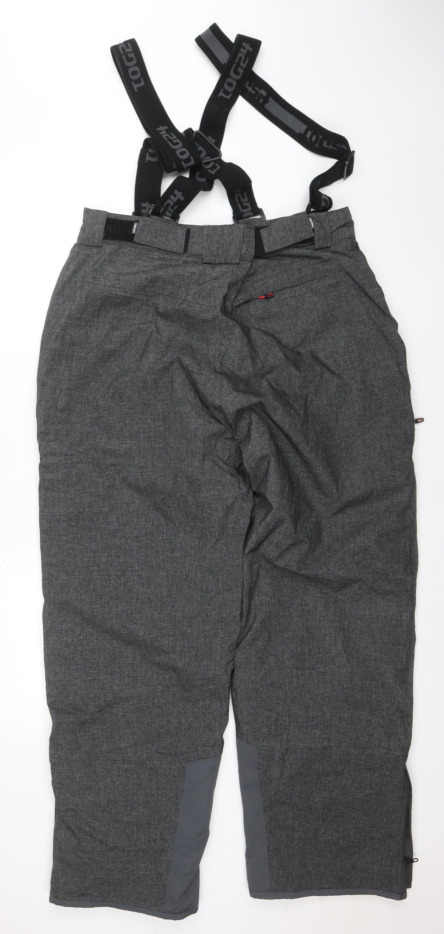 TOG24 Men Grey Waterproof Insulated Snow Pants M