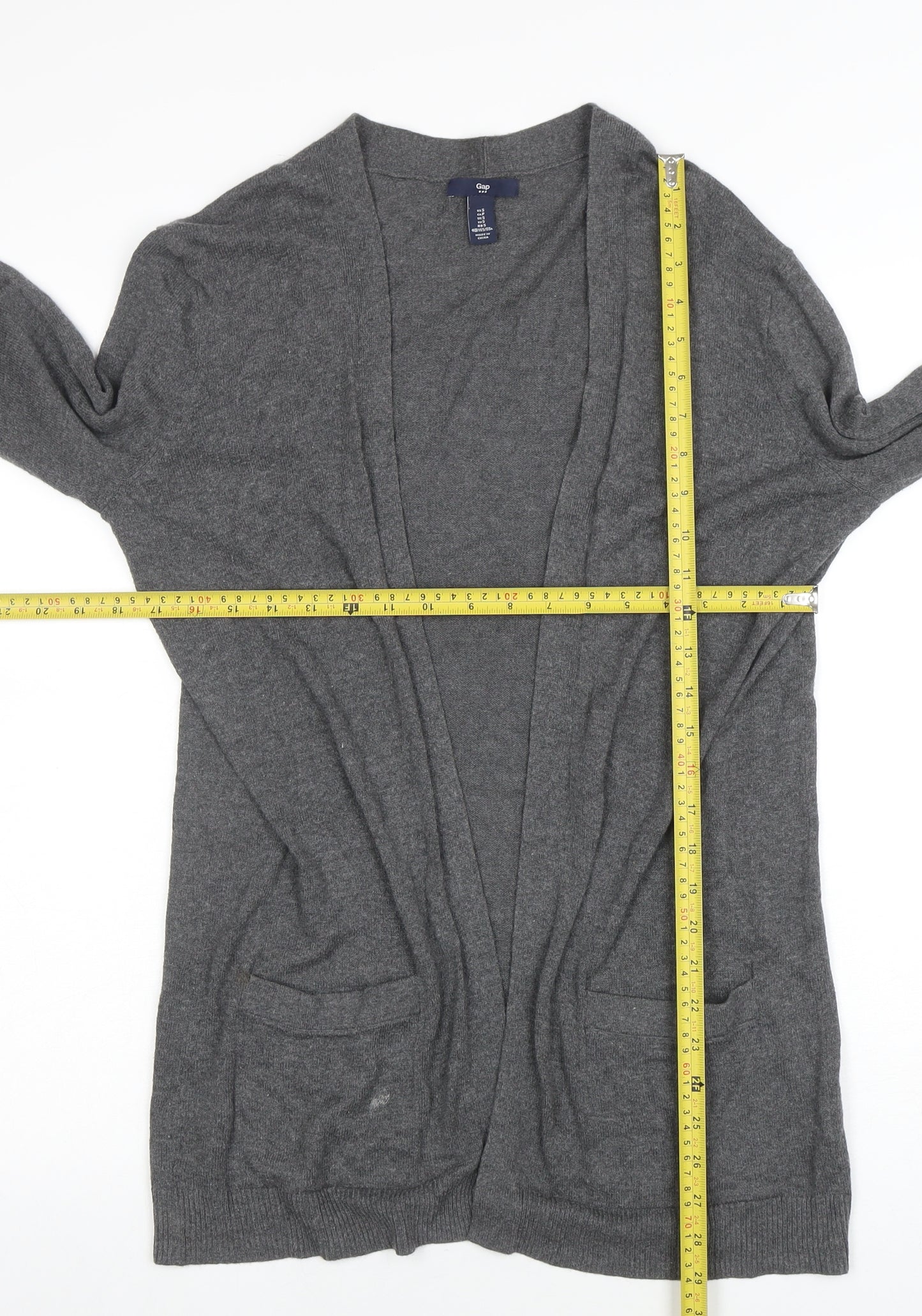 GAP Womens Grey Long Sleeve Cardigan Knit S UK10