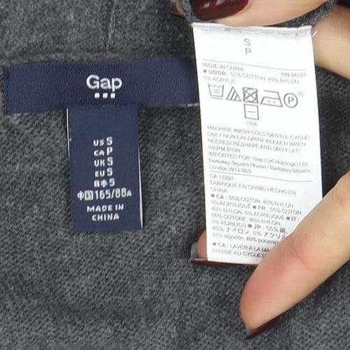 GAP Womens Grey Long Sleeve Cardigan Knit S UK10