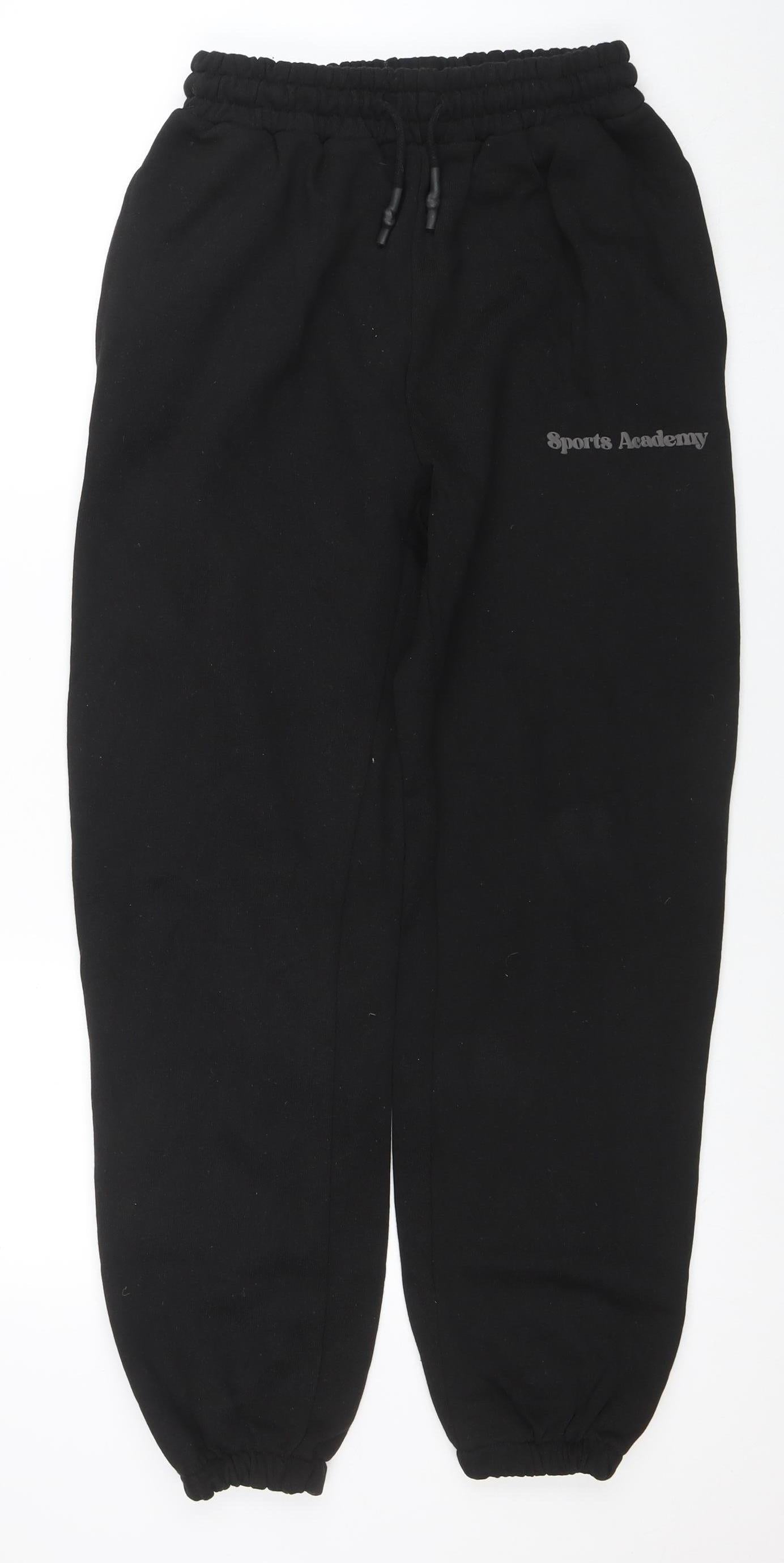 PrettyLittleThing Womens Black Jogger Sweatpants S Cotton Blend