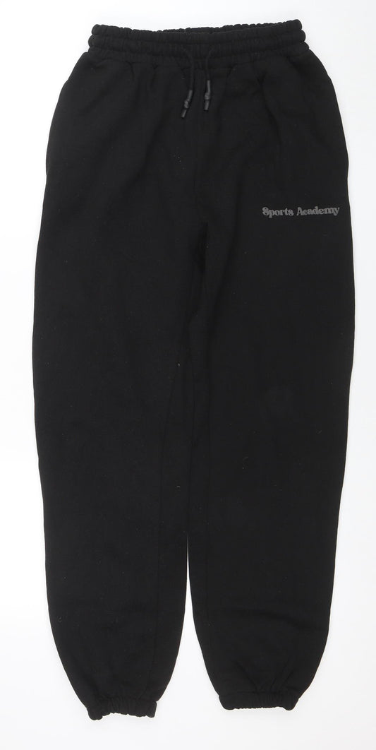 PrettyLittleThing Womens Black Jogger Sweatpants S Cotton Blend