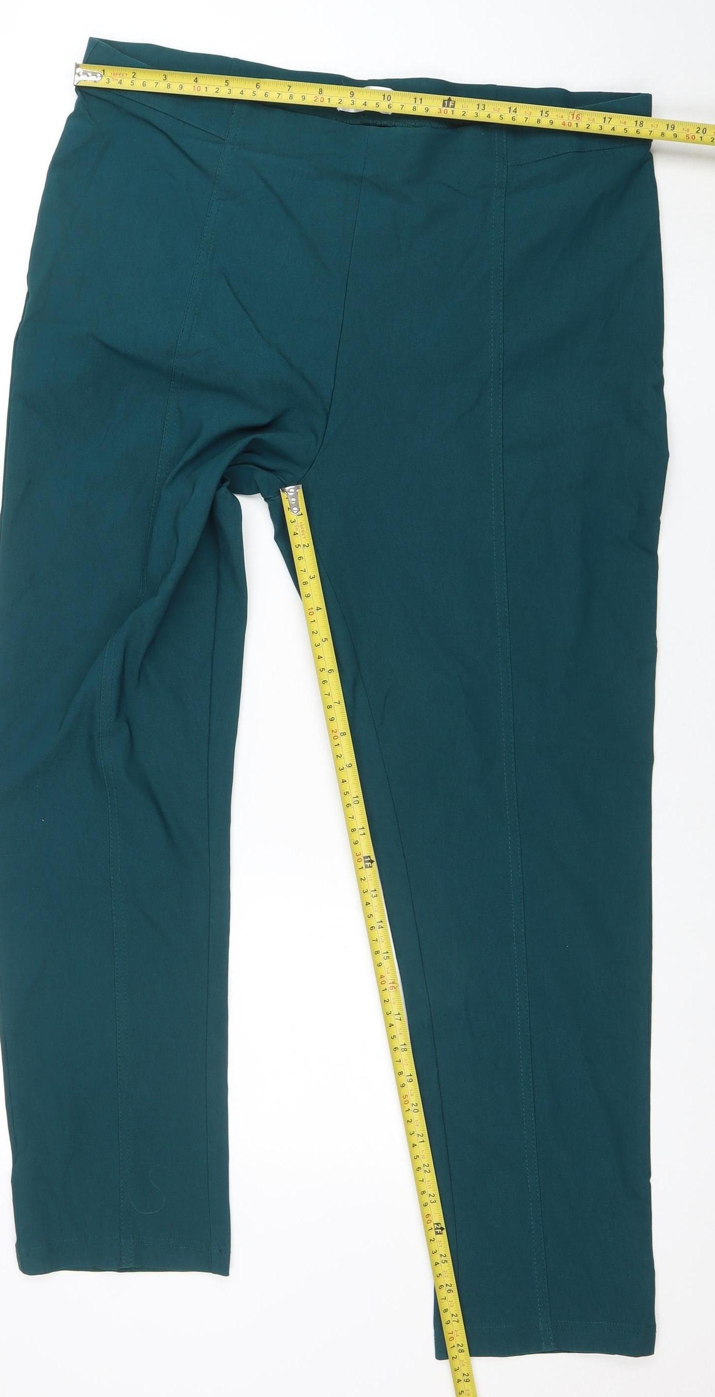 Emerald Classics Women's Green Stretch Trousers Size 20