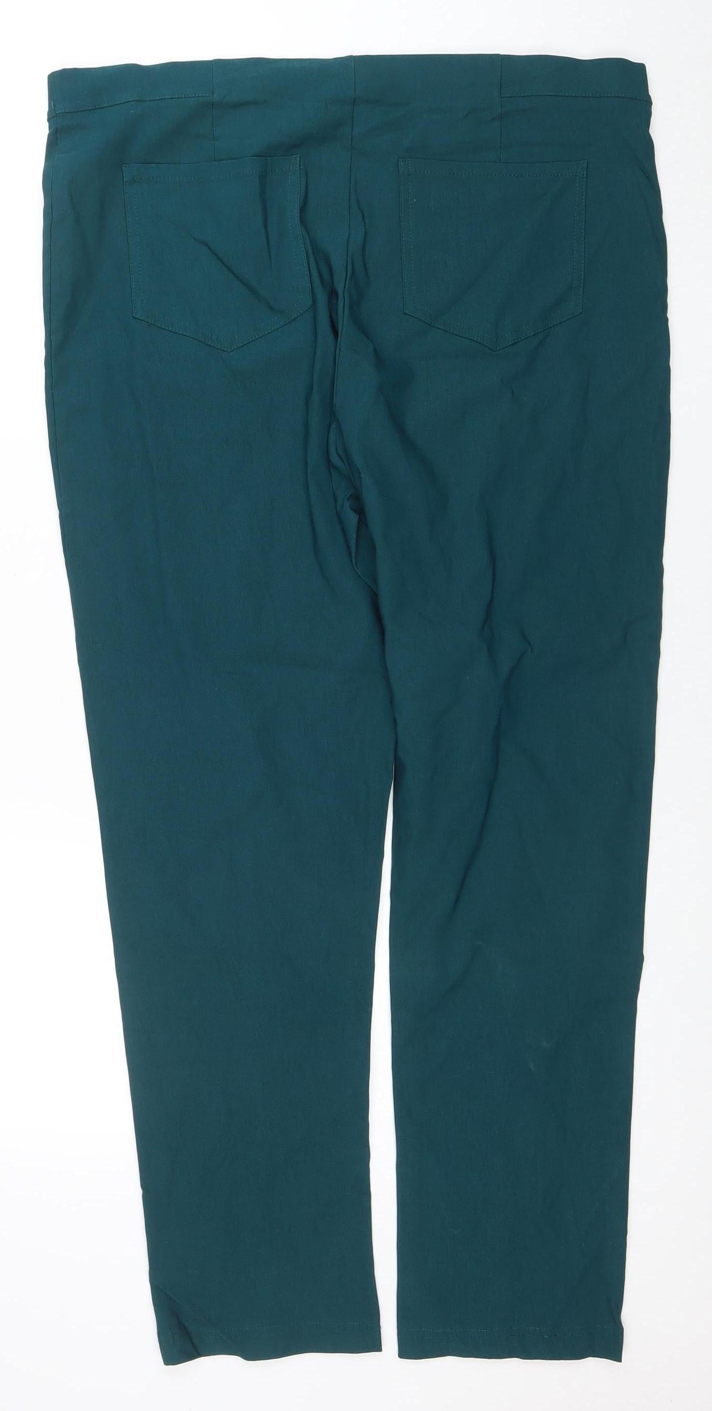 Emerald Classics Women's Green Stretch Trousers Size 20
