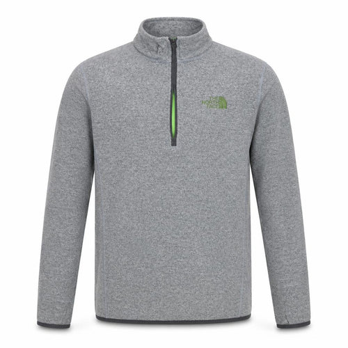 The North Face Men's Grey 1/4 Zip Fleece Sweatshirt Size S