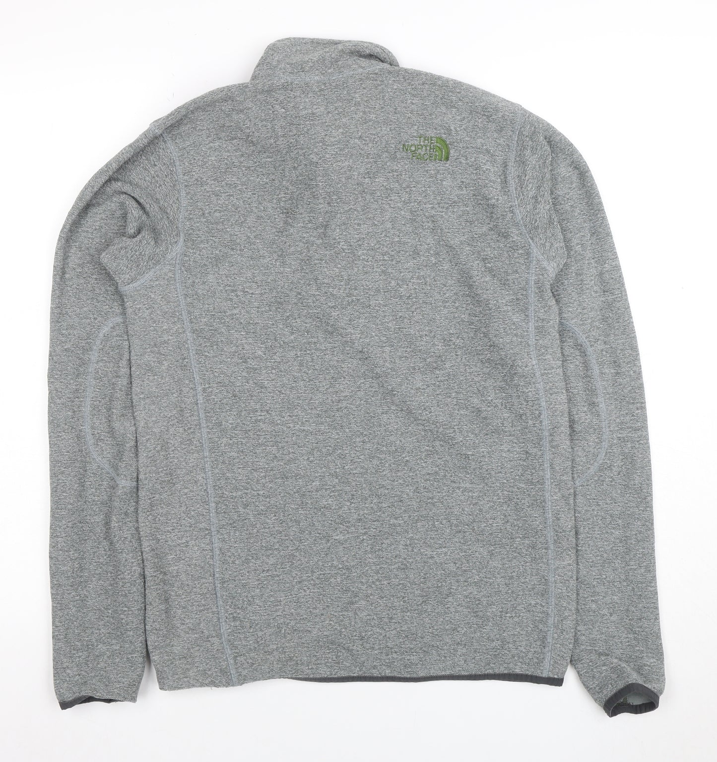 The North Face Men's Grey 1/4 Zip Fleece Sweatshirt Size S