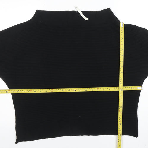 ASOS Women’s Black High Neck Acrylic Pullover Jumper Size 8