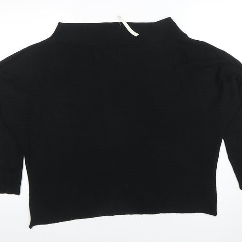 ASOS Women’s Black High Neck Acrylic Pullover Jumper Size 8
