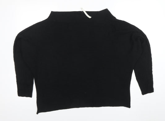 ASOS Women’s Black High Neck Acrylic Pullover Jumper Size 8