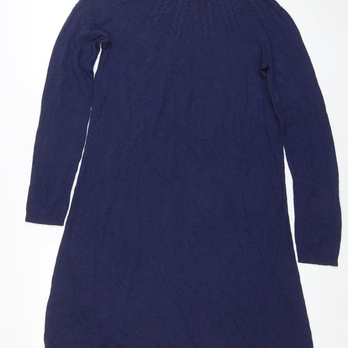 Seasalt Cornwall Women’s Blue Knit Shift Dress Size 10