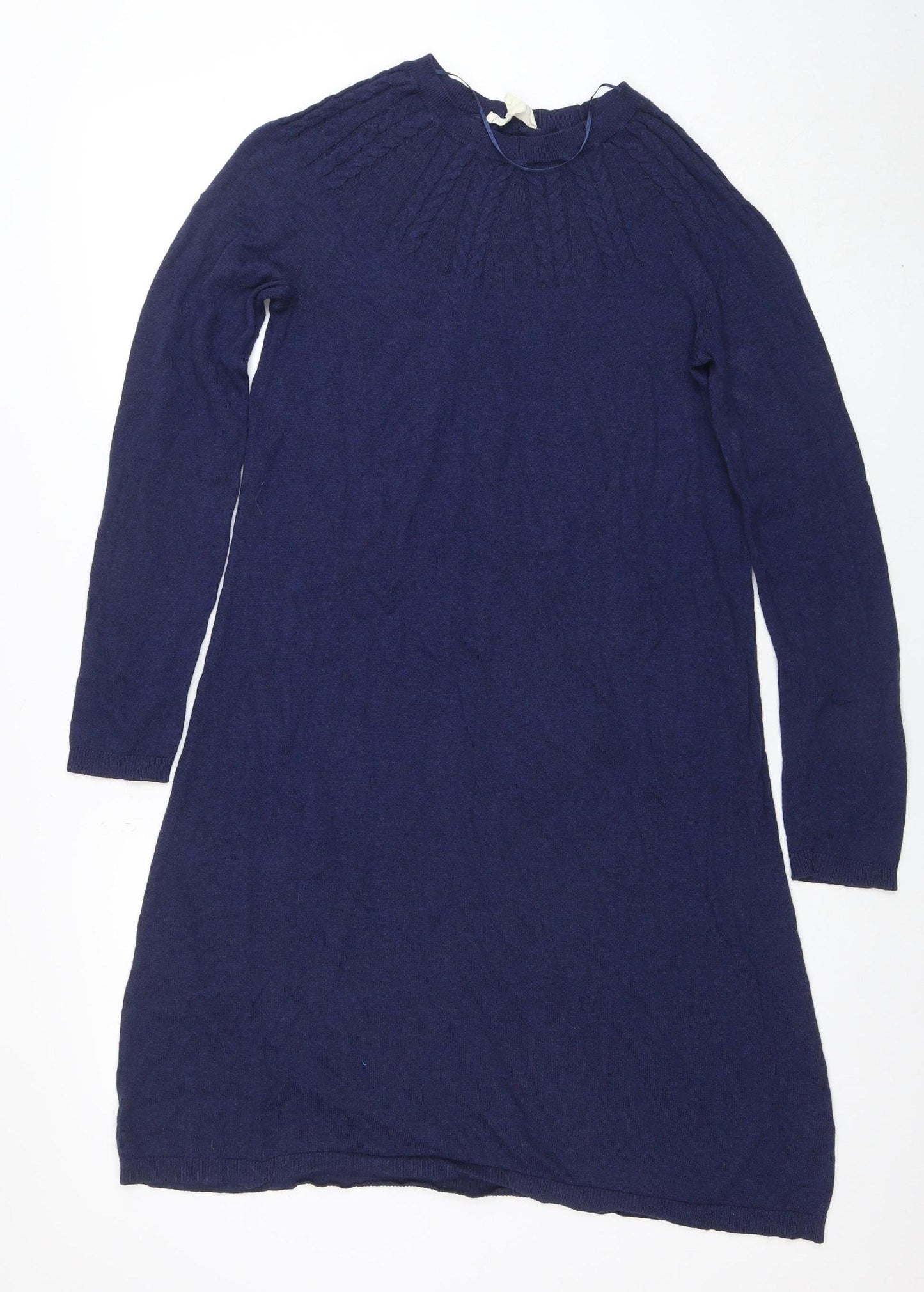 Seasalt Cornwall Women’s Blue Knit Shift Dress Size 10