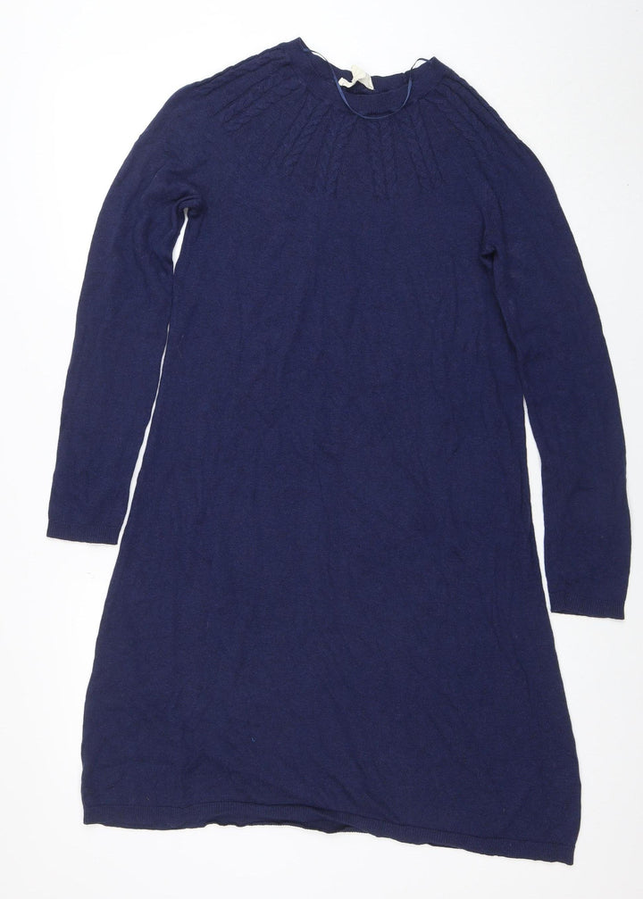 Seasalt Cornwall Women’s Blue Knit Shift Dress Size 10