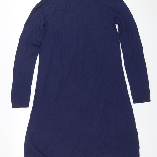 Seasalt Cornwall Women’s Blue Knit Shift Dress Size 10