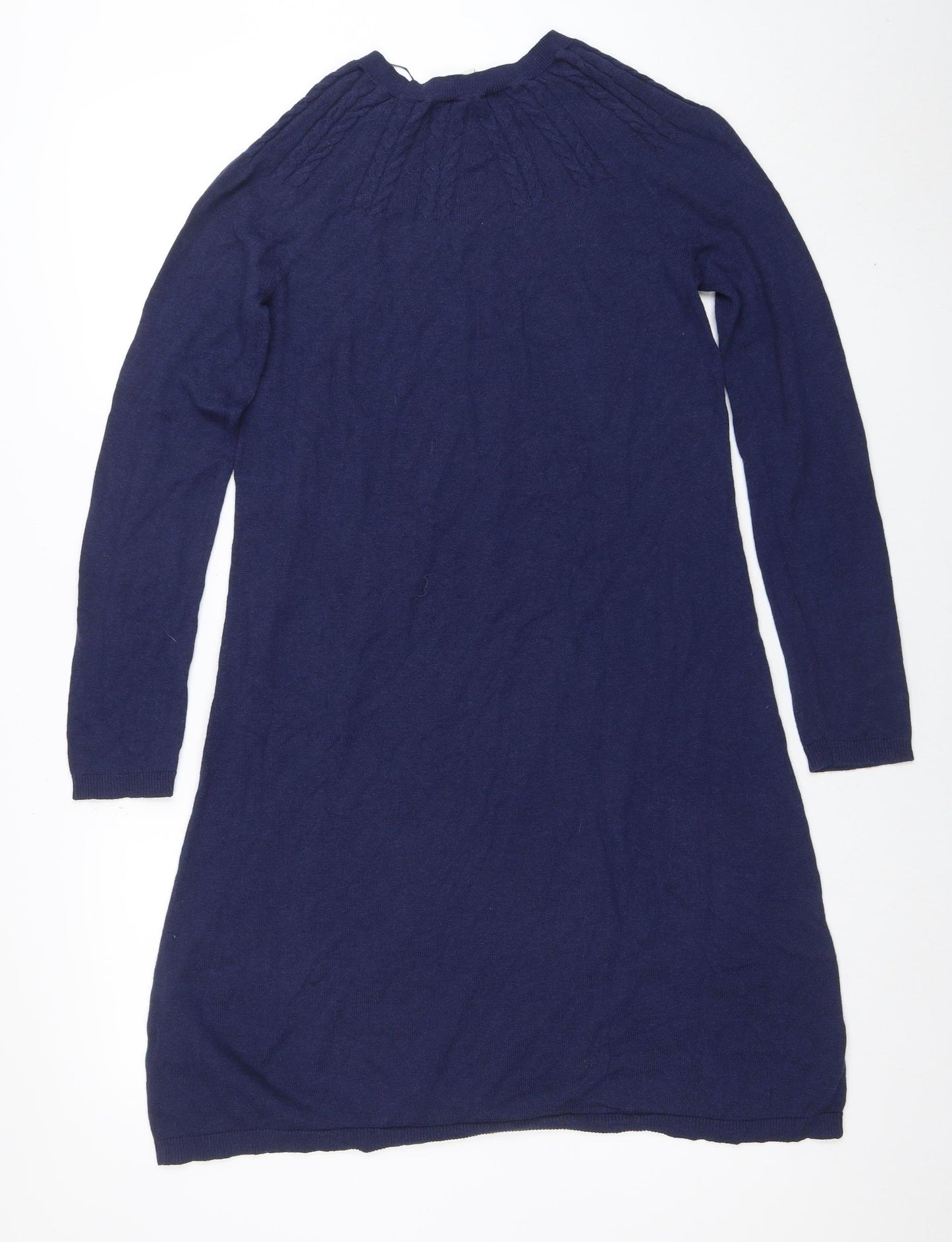 Seasalt Cornwall Women’s Blue Knit Shift Dress Size 10