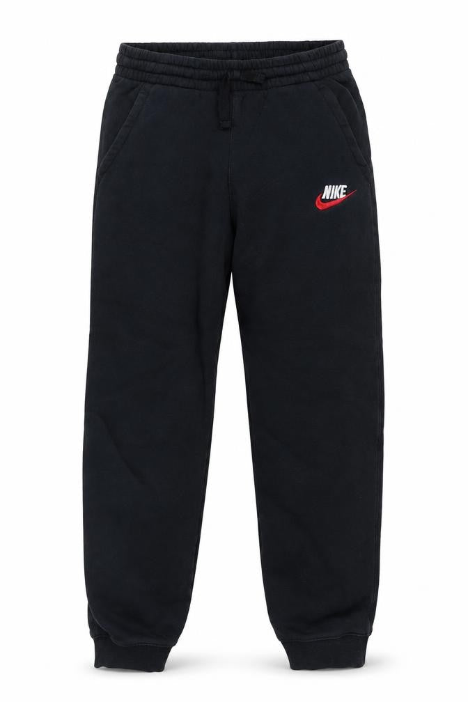 Nike Boys Black XL Jogger Fleece Sweatpants with Red Logo