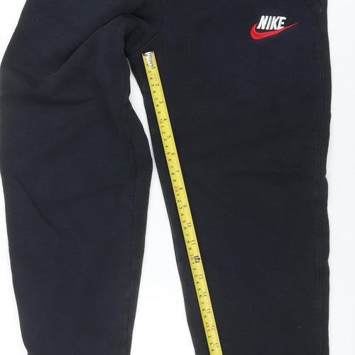 Nike Boys Black XL Jogger Fleece Sweatpants with Red Logo