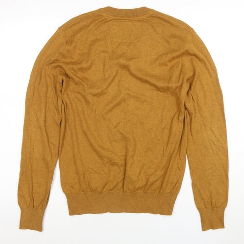 Jack Wills Men’s Brown V-Neck Cotton Cashmere Jumper XS