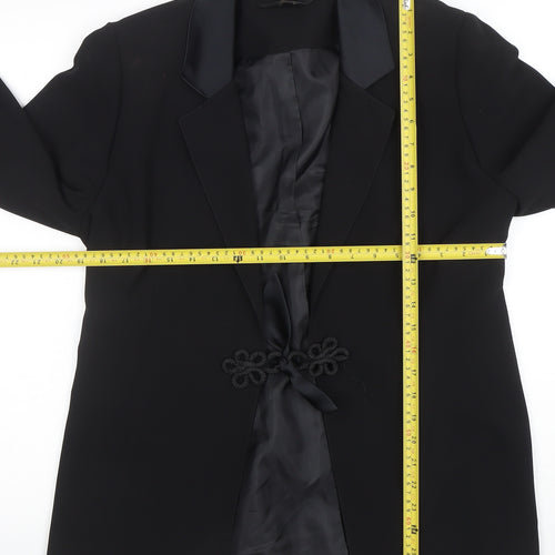 Eastex Women's Black Size 14 Shawl Collar Tuxedo Blazer