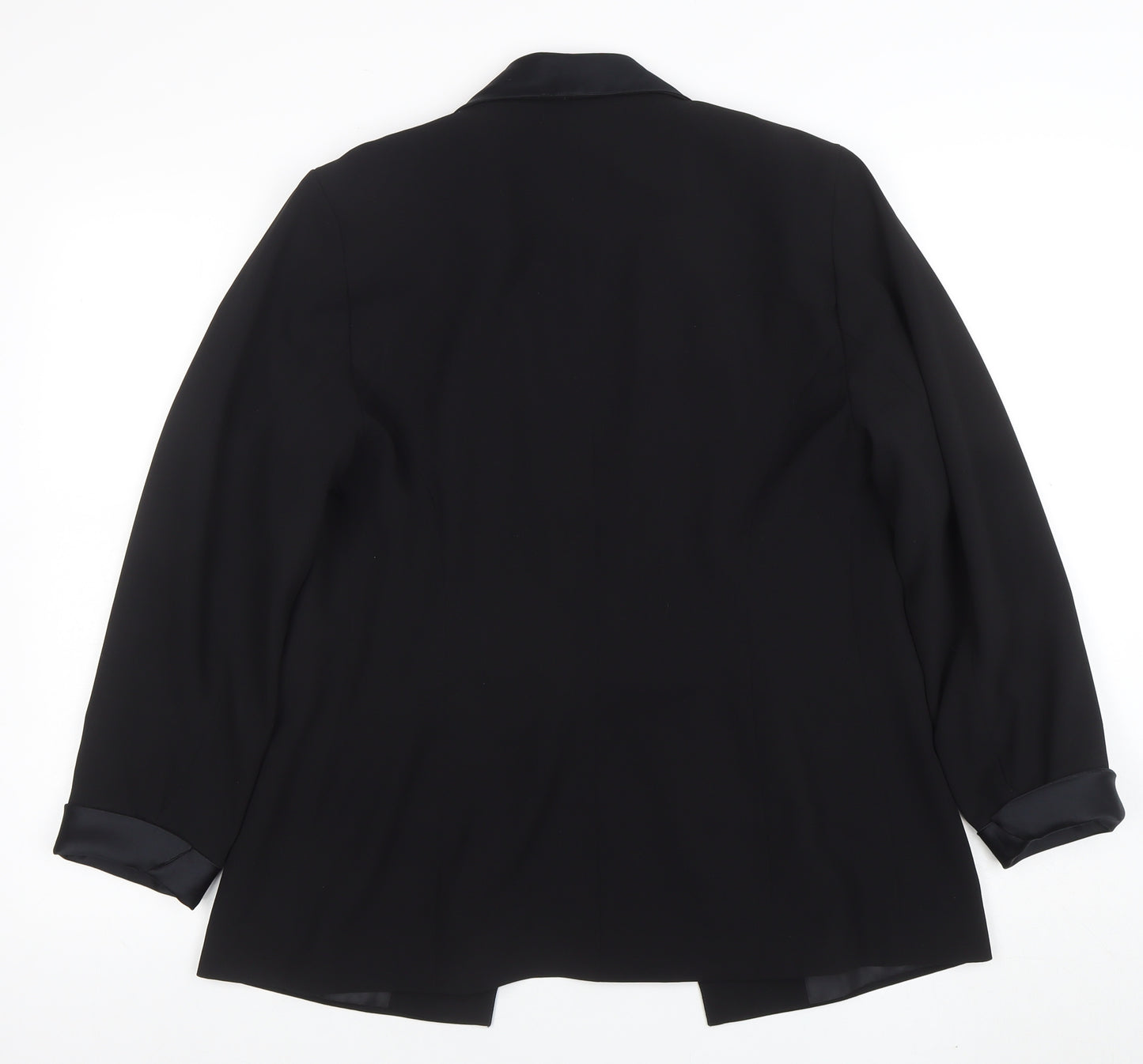 Eastex Women's Black Size 14 Shawl Collar Tuxedo Blazer