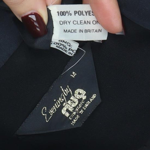 Eastex Women's Black Size 14 Shawl Collar Tuxedo Blazer