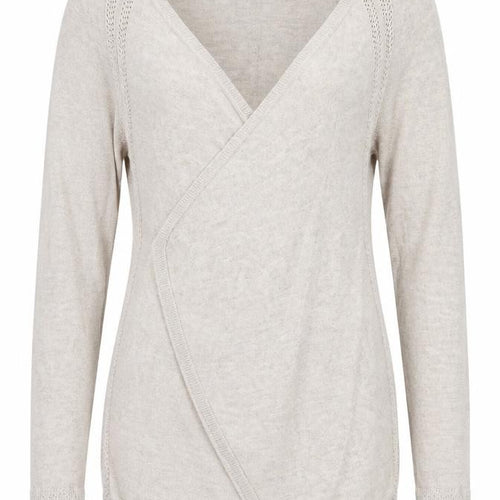 FatFace Women Beige Wrap Knit Cardigan Jumper Size 8
