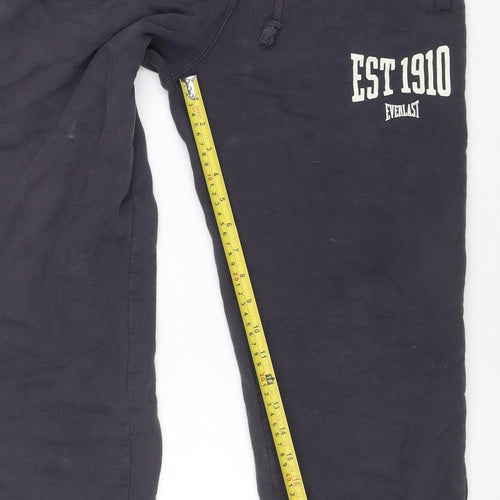 Everlast Women's Black Jogger Sweatpants UK 10 Elastic Waist Pockets