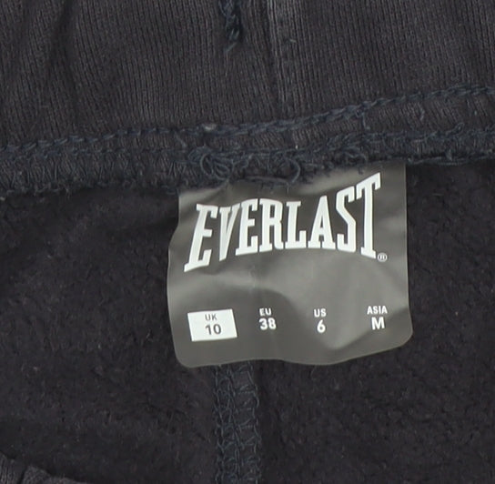 Everlast Women's Black Jogger Sweatpants UK 10 Elastic Waist Pockets