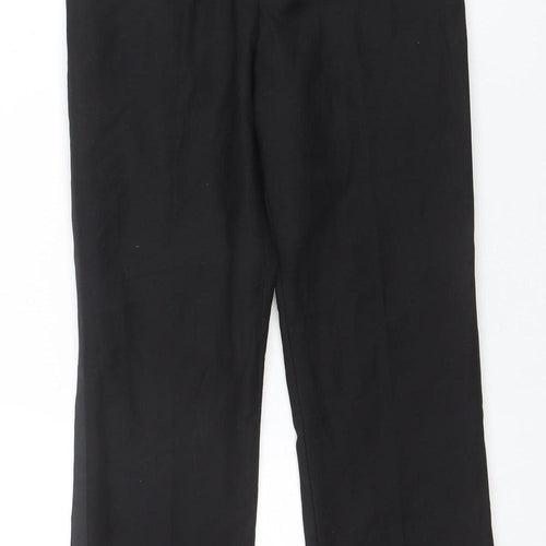 Romano Boys Black Dress Trousers Size 10 Years Formal Polyester Viscose