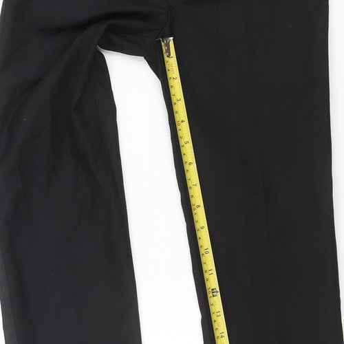 Romano Boys Black Dress Trousers Size 10 Years Formal Polyester Viscose
