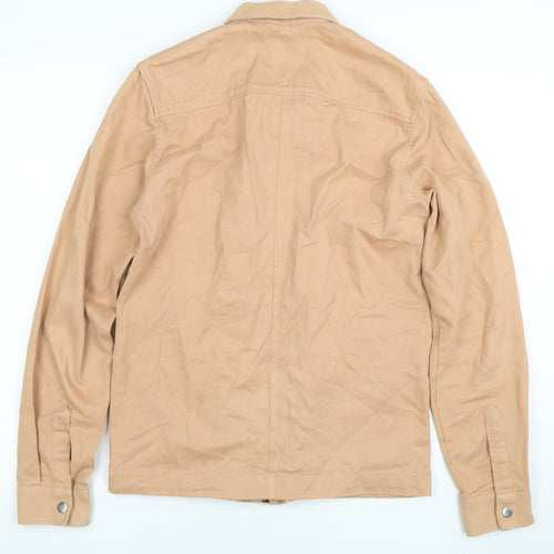 River Island Womens Beige Cotton Zip Up Jacket XS