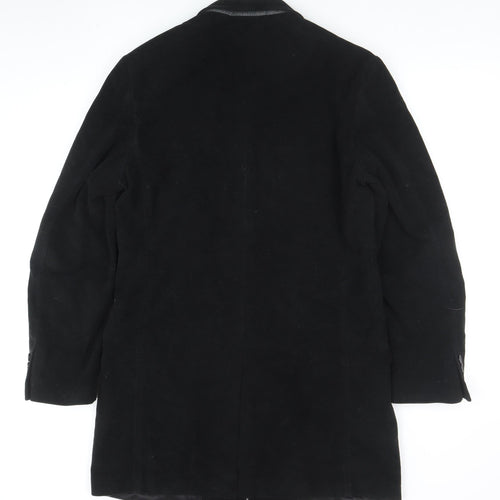 Ben Sherman Men's Black Cotton Overcoat Medium