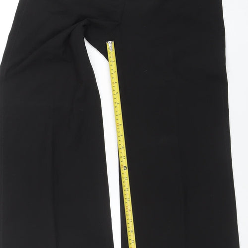 Oasis Women’s Black Wide-Leg Stretch Trousers Size 12