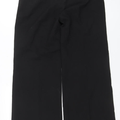 Oasis Women’s Black Wide-Leg Stretch Trousers Size 12