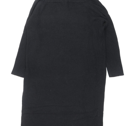 PrettyLittleThing Women’s Black Roll Neck Ribbed Knit Jumper 2XL Plus