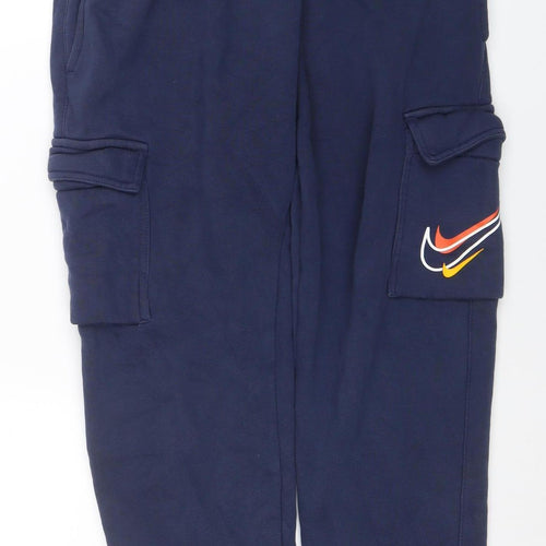 Nike Men's Blue Fleece Jogger Sweatpants S Regular Fit