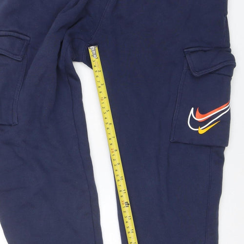 Nike Men's Blue Fleece Jogger Sweatpants S Regular Fit
