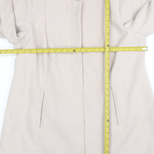 Marks and Spencer Women's Beige Long Overcoat Size 20 Classic Style