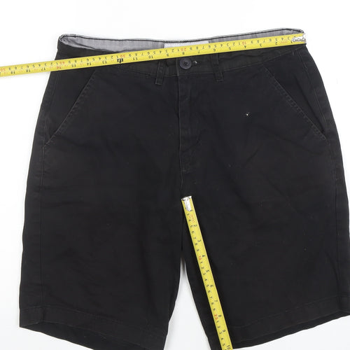 Criminal Damage Men's Black Chino Shorts Size 32 Regular Fit