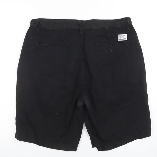 Criminal Damage Men's Black Chino Shorts Size 32 Regular Fit
