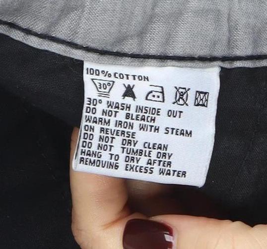 Criminal Damage Men's Black Chino Shorts Size 32 Regular Fit