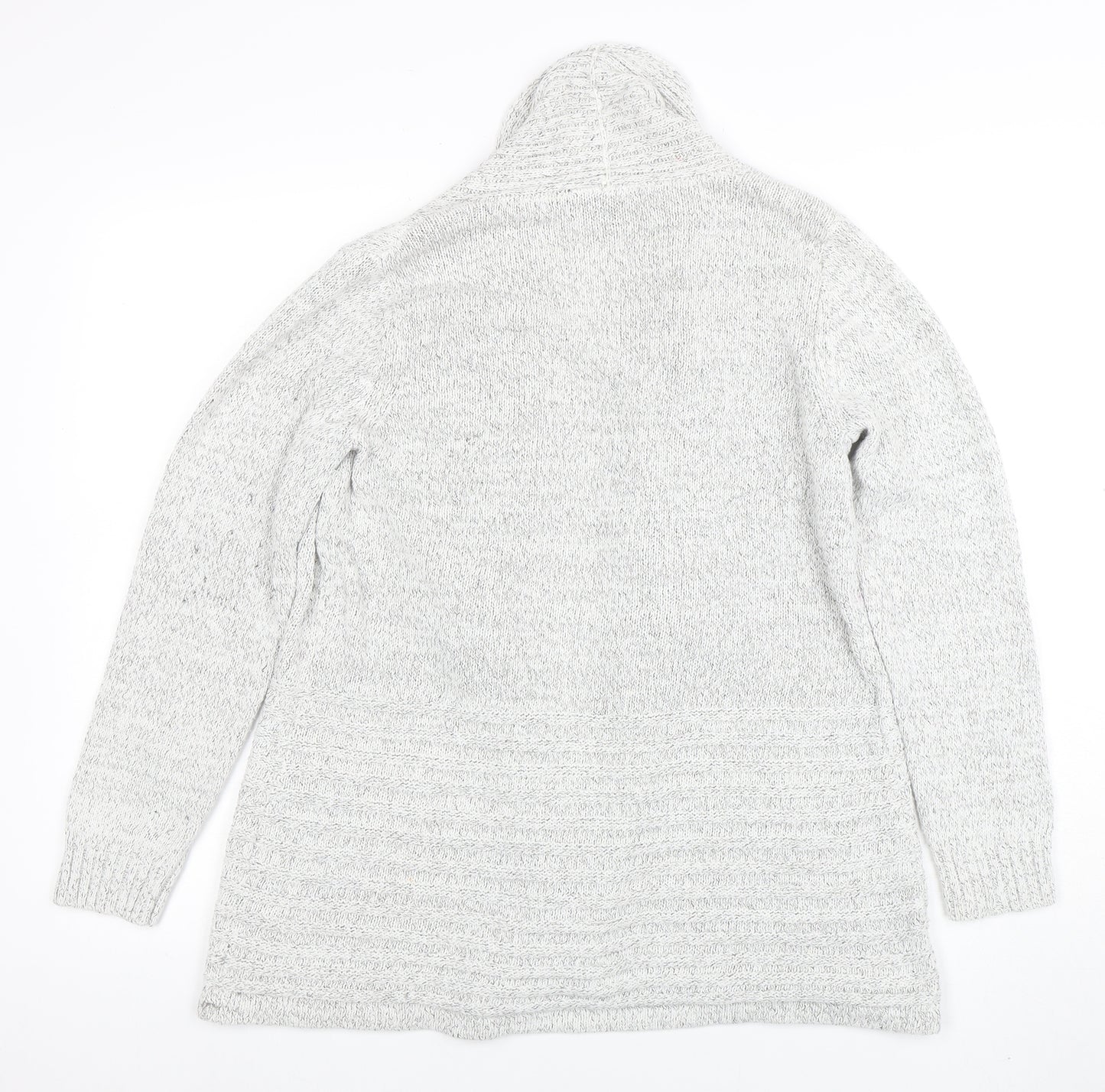 Fortune + Ivy Women’s Grey Petite M Cardigan Knit Jumper