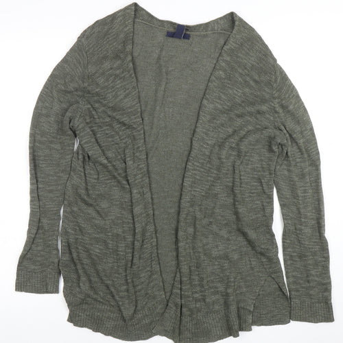 Gap Womens Green Lightweight Open Cardigan M Long Sleeve Knit