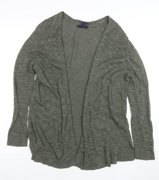 Gap Womens Green Lightweight Open Cardigan M Long Sleeve Knit