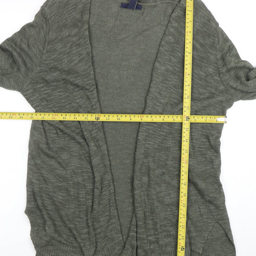 Gap Womens Green Lightweight Open Cardigan M Long Sleeve Knit