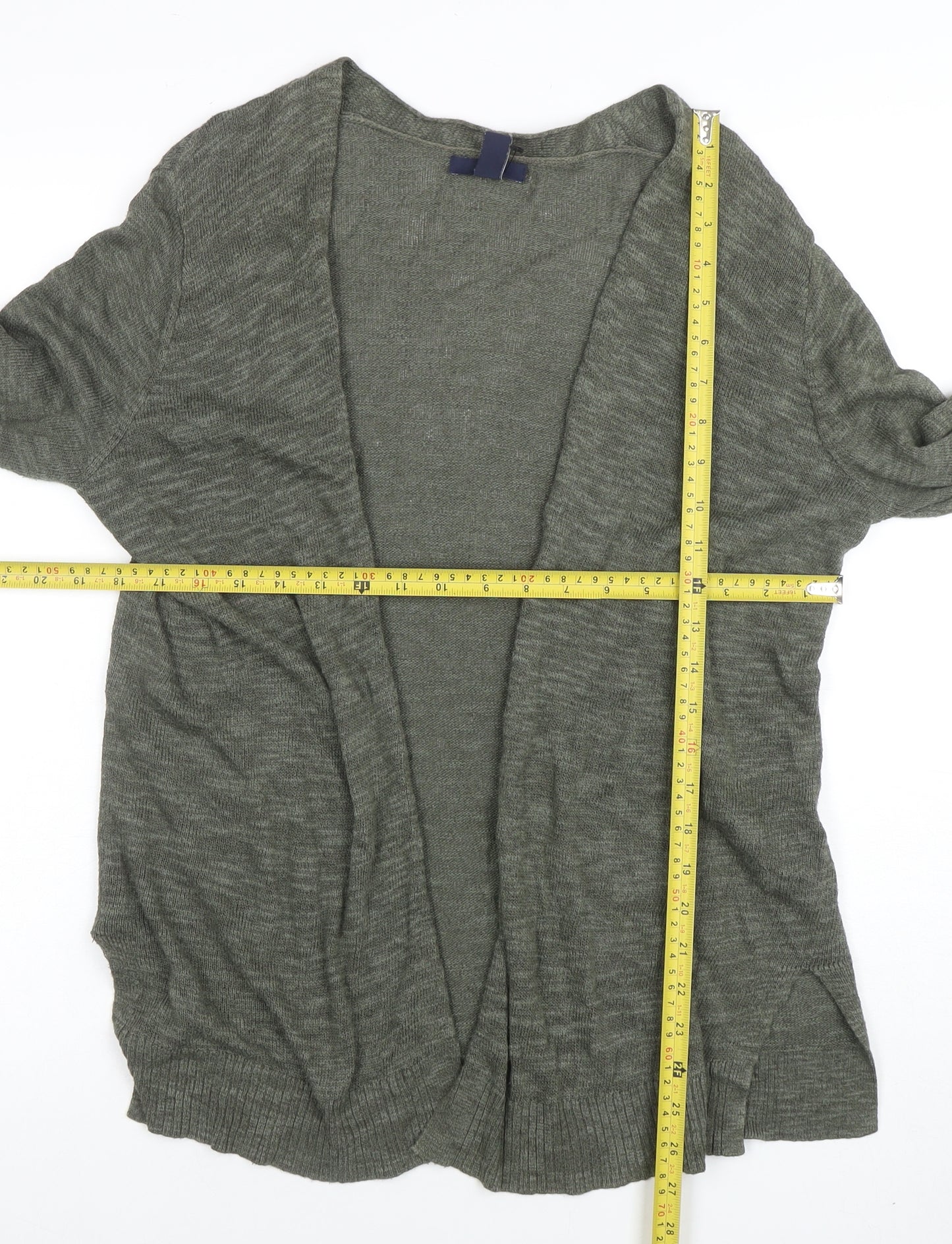 Gap Womens Green Lightweight Open Cardigan M Long Sleeve Knit