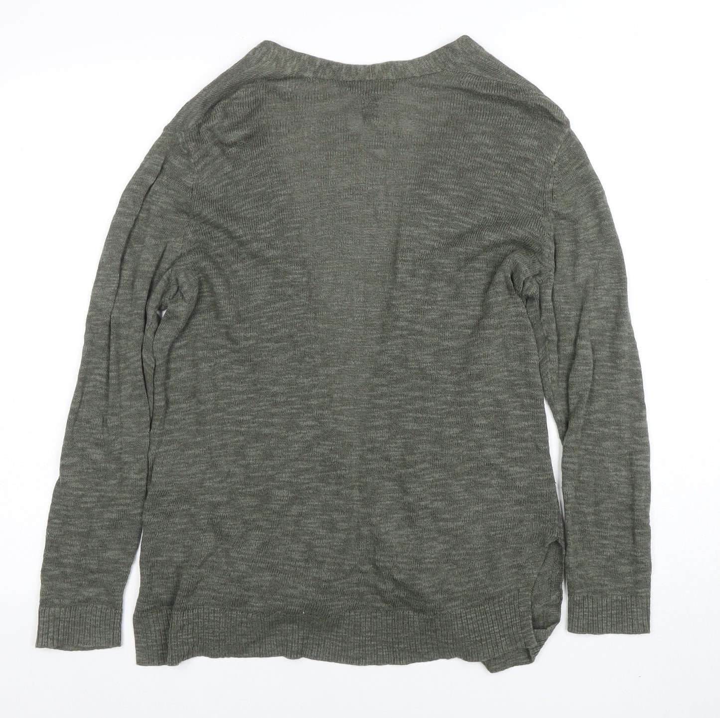 Gap Womens Green Lightweight Open Cardigan M Long Sleeve Knit